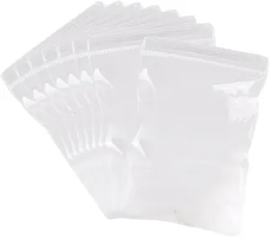 100 Pcs Clear Plastic Jewelry Pouches Earrings Packing Storage Pouches Self Seal Ziplock Bags Transparent Jewelry Storage Bags for Holding Jewelries
