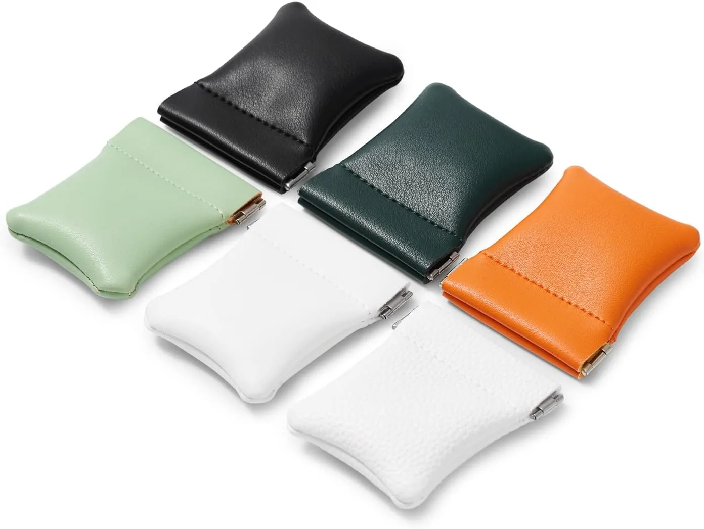 2 Pack PU Leather Slim Engagement Wedding Ring Pouch Leather Jewelry Pouch Christmas,Wedding Party Favor Gift Bag(Black)