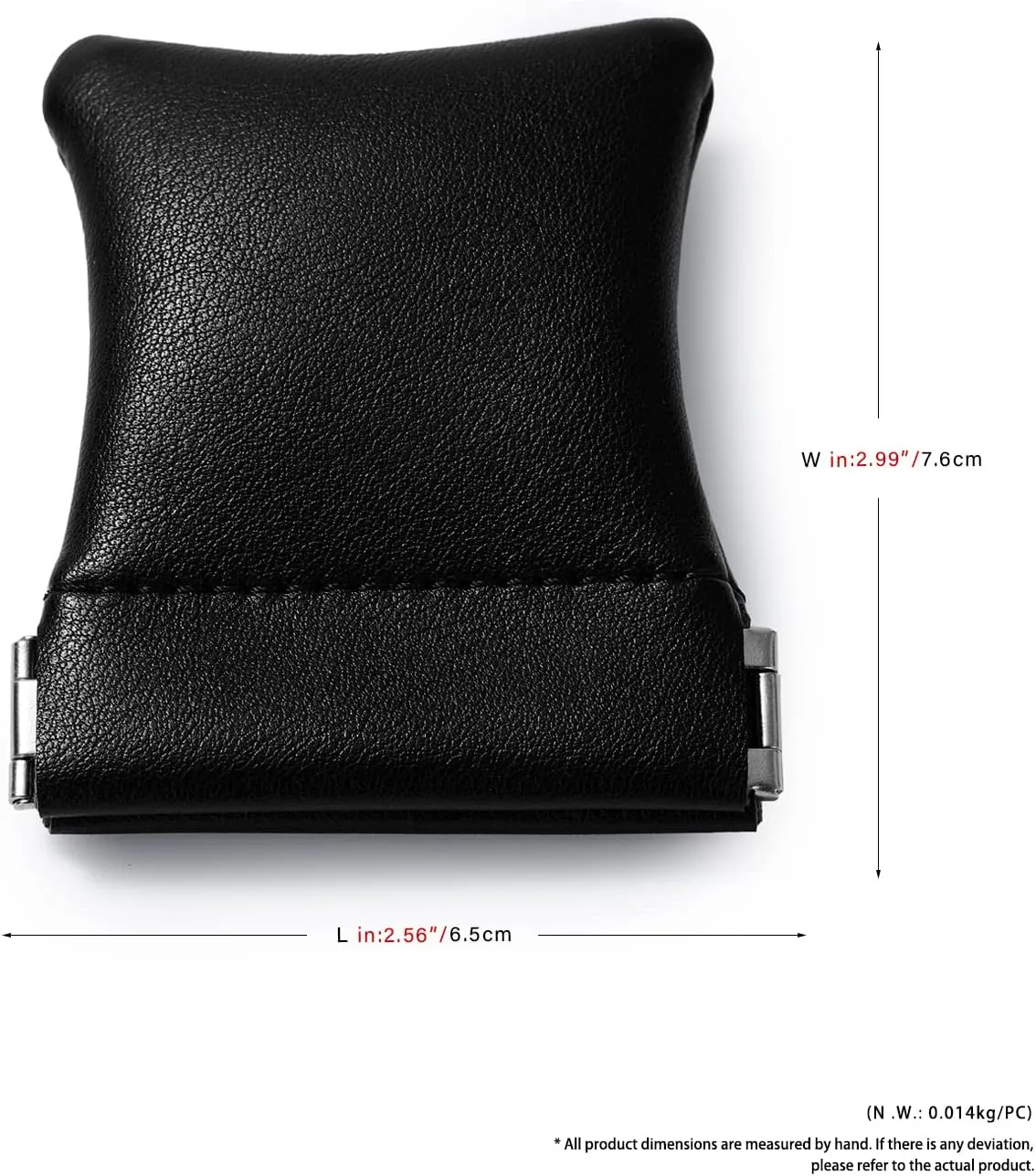 2 Pack PU Leather Slim Engagement Wedding Ring Pouch Leather Jewelry Pouch Christmas,Wedding Party Favor Gift Bag(Black)