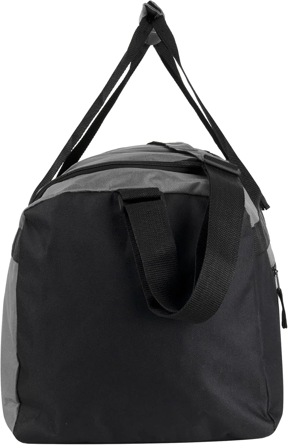 24 Pack Reflective Duffle Bags Bulk for Homeless Adults, Gym, Foster Kids Bulk Duffel Bags Wholesale (Grey Pack)