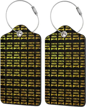 2pcs Luggage Id Tags with Stainless Steel Loop Humerus-Medical-Nurse-Doctor Travel Bag and Suitcase Labels