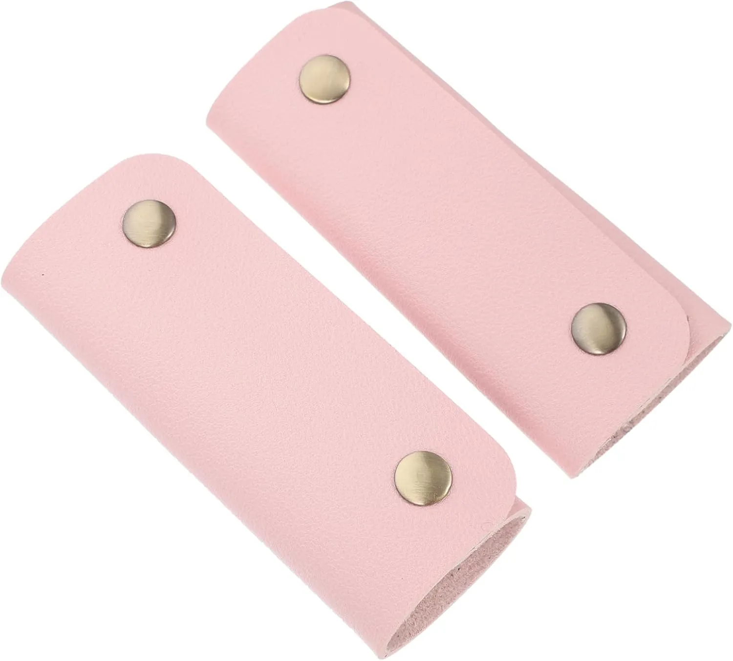 2pcs Pu Leather Handle Grip Bag Handle Wrap for Travel Tote Canvas Shopping Bag Protector