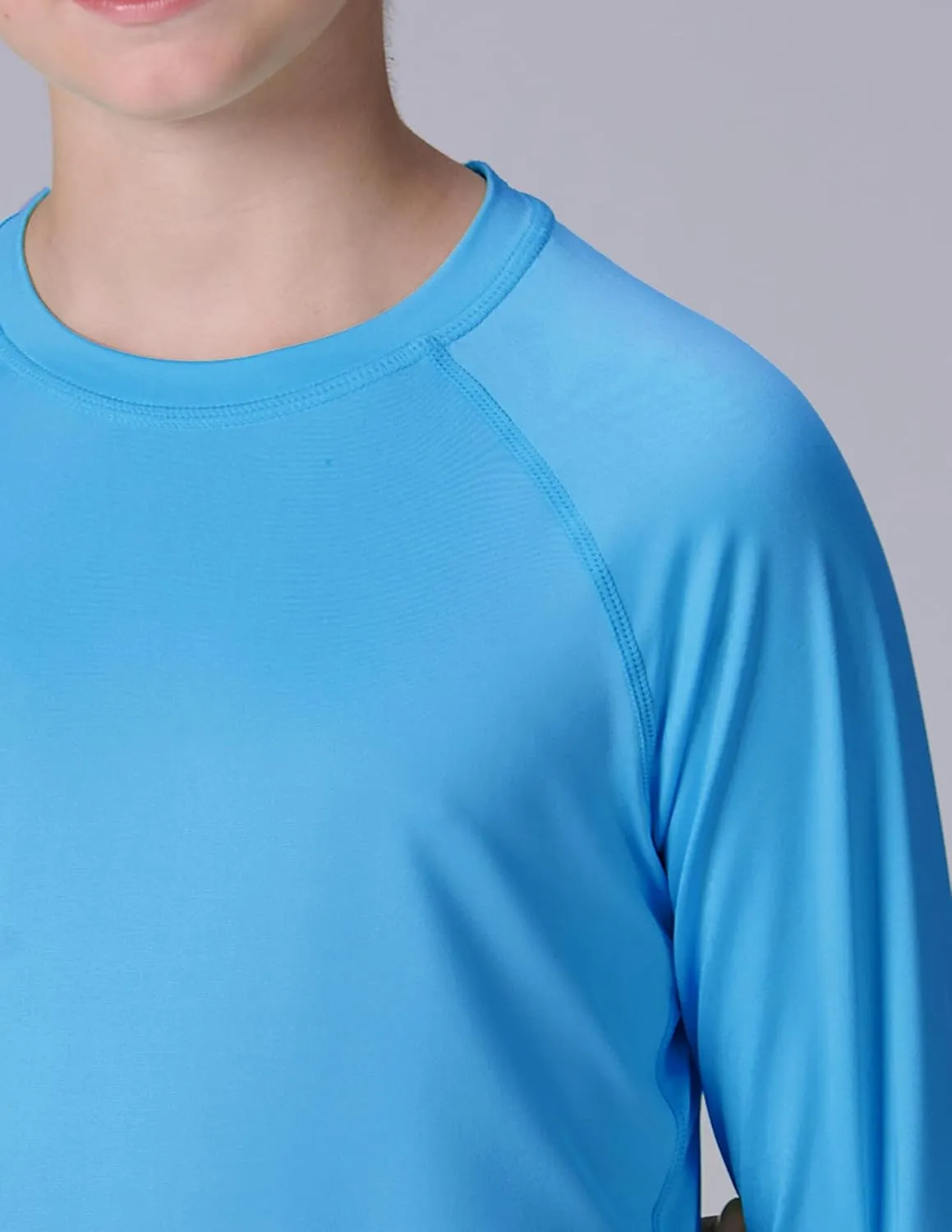 3 Pack Boys' UPF 50  Rash Guard Long Sleeve Swim Shirts, Quick Dry UV Protection Swimwear for Kids