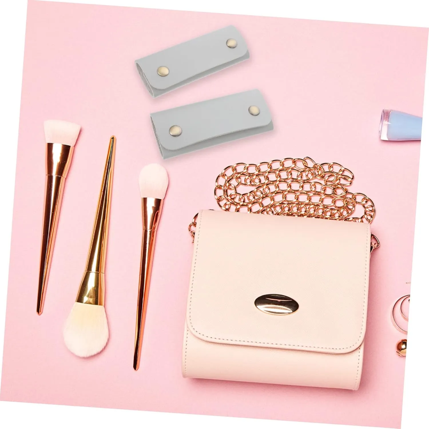 3sets Fashionable Bag Handle Supplies Diy Pu Leather Covers for Handbags Tote Bag Handle Grip Easy Installation 2pcs*3