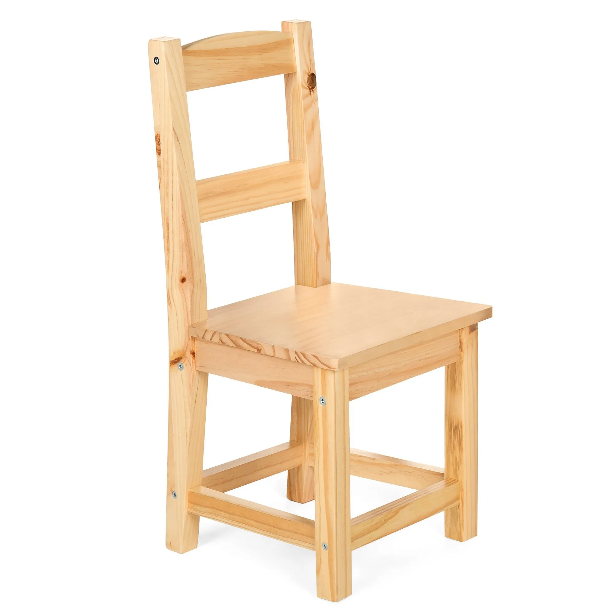 5-Piece Kids Wooden Activity Table Furniture Set w/ 4 Chairs