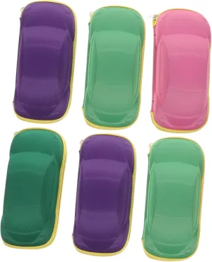 6pcs Cartoon Eyeglass Boxes for Durable Spectacle Cases Colors Lightweight Storage for Boys for Sunglasses and Eyewear Color