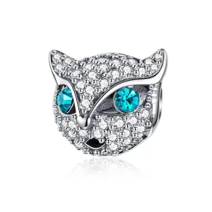 925 Sterling Silver Cat Beaded Bracelet With Diamond Star Beads