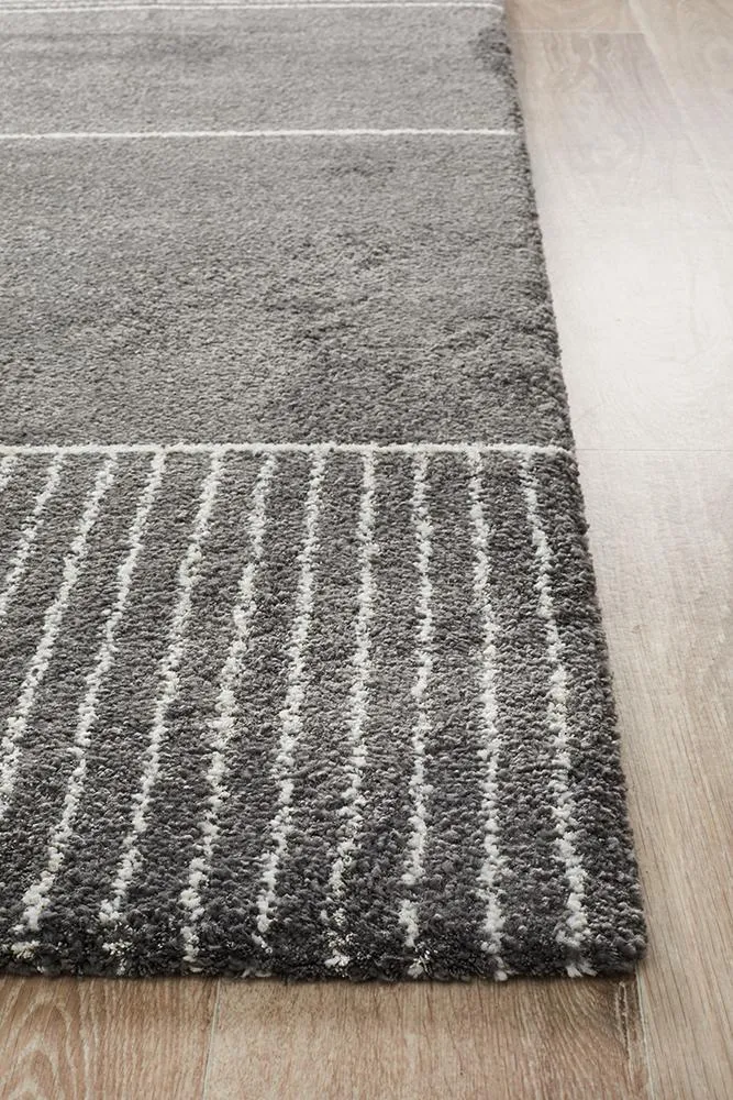 Adina Ivy Modern Charcoal Rug