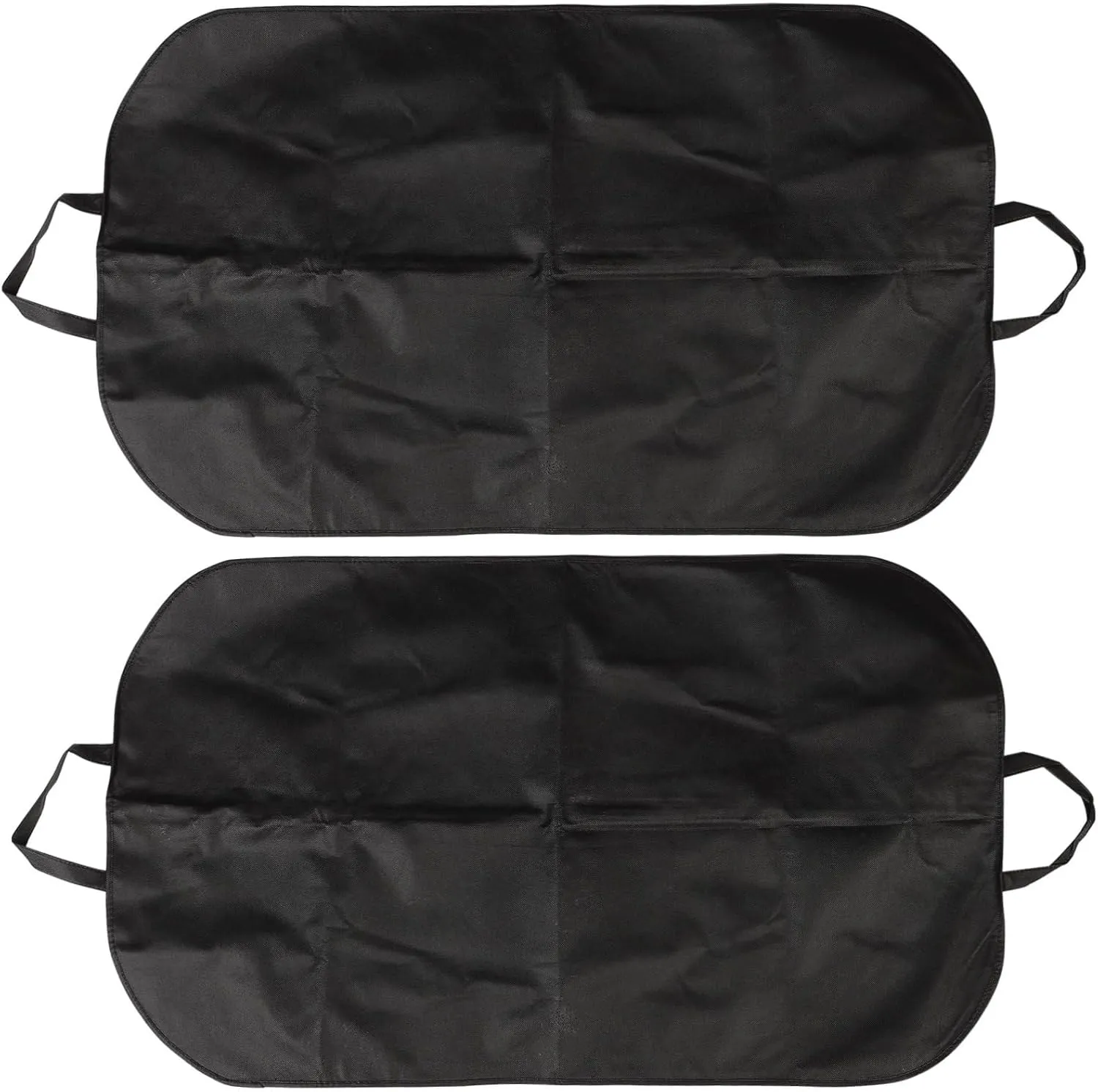 Alipis 2 Pcs Portable Business Folding Garment Bag Medium Suit Cover for Travel Home Storage Clothes Case to Protect Dresses Tuxedos and Coats Black