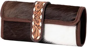 American Darling Jewelry Case Hand Tooled Saddle Blanket Genuine Leather Women Bag Western Handbag Purse
