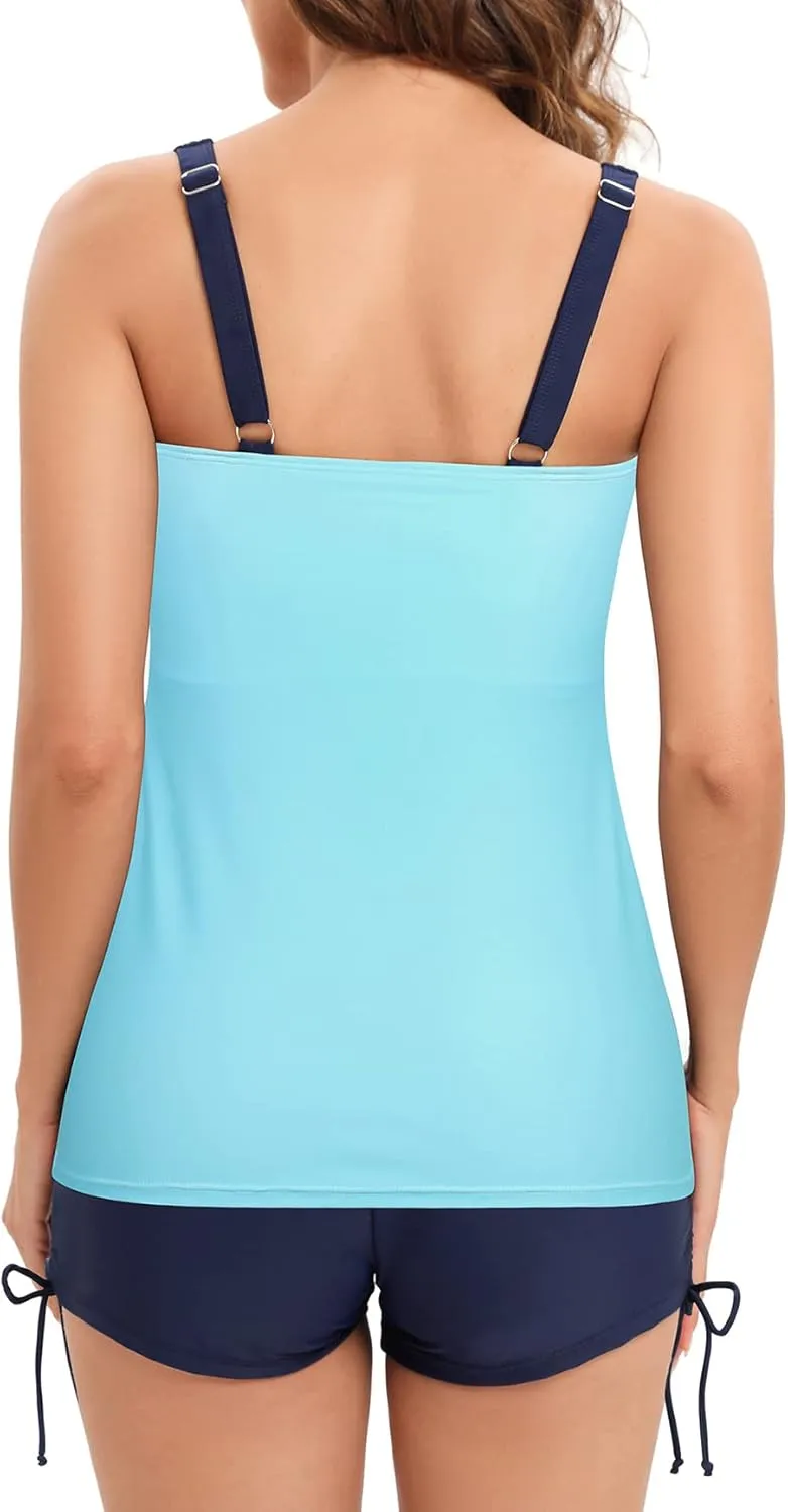 American Trends Tankini Swimsuits Plus Size Tankini Bathing Suits for Women Tankini Bathing Suits Swimwear for Women