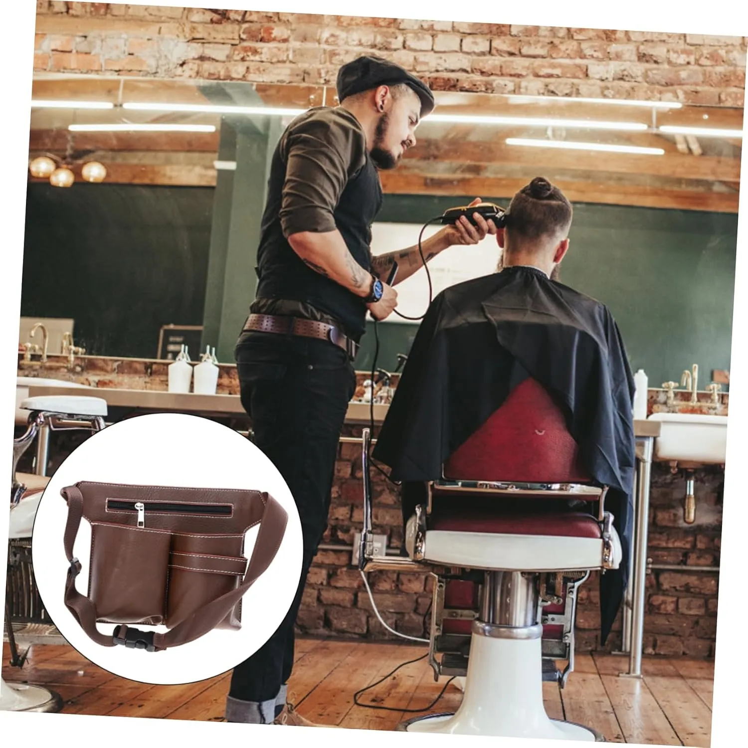 Angoily Hair Scissor Holder Bag Barber Scissor Bag Hairdressing Storage Pouch