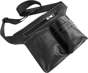 Angoily Scissors Fanny Pack Tool Kit Pu Leather Barber Pouch Styling Tools Storage Pouch Hair Scissors Spa