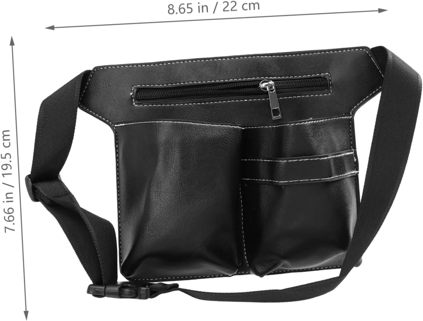 Angoily Scissors Fanny Pack Tool Kit Pu Leather Barber Pouch Styling Tools Storage Pouch Hair Scissors Spa