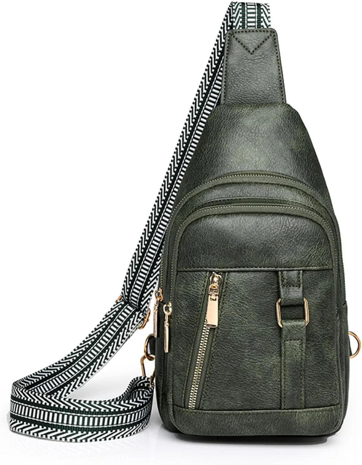 Anti Theft Crossbody Bag for Women Multi Pocket Crossbody Purses Shoulder Handbags Mens Work Backpack(Green)