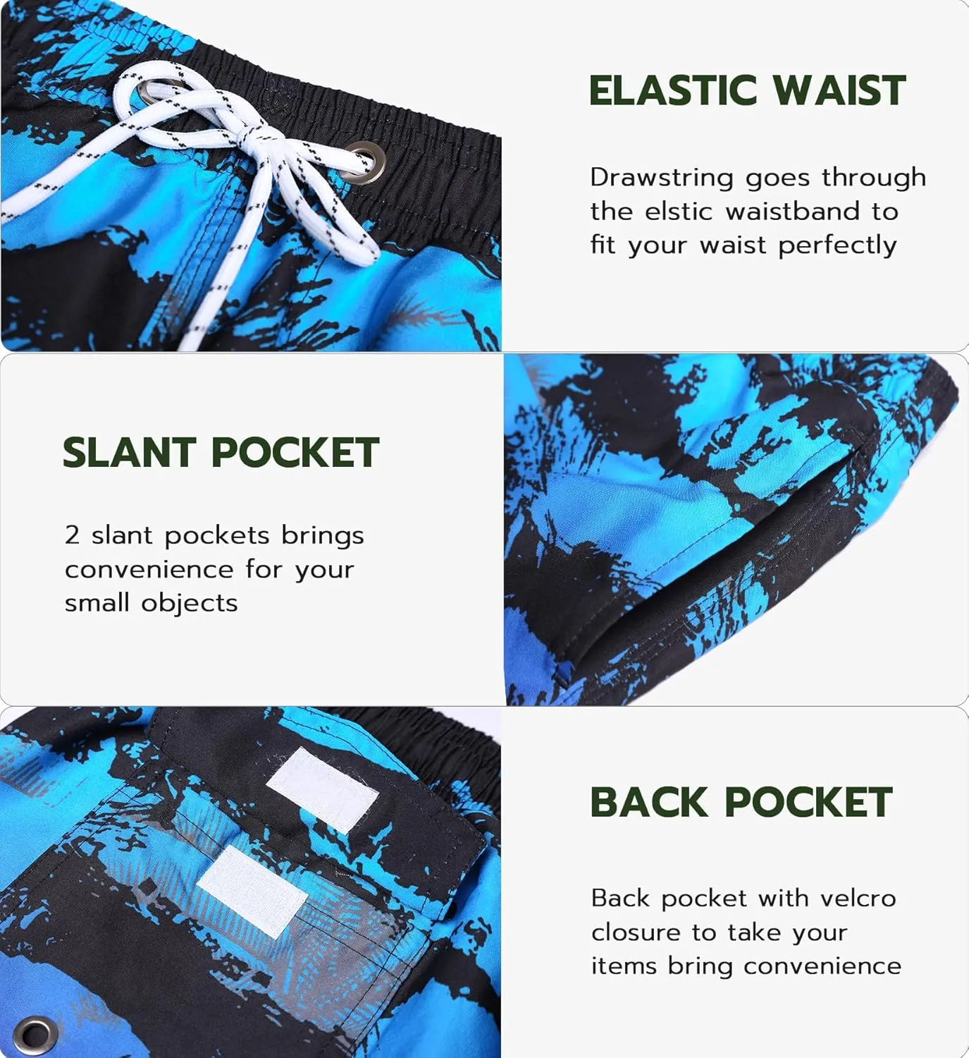 APTRO Men's Swim Trunks 9" Quick Dry Swimsuits Beach Bathing Suits Swim Board Shorts Mesh Liner
