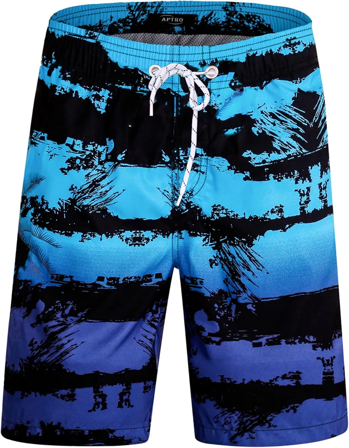 APTRO Men's Swim Trunks 9" Quick Dry Swimsuits Beach Bathing Suits Swim Board Shorts Mesh Liner