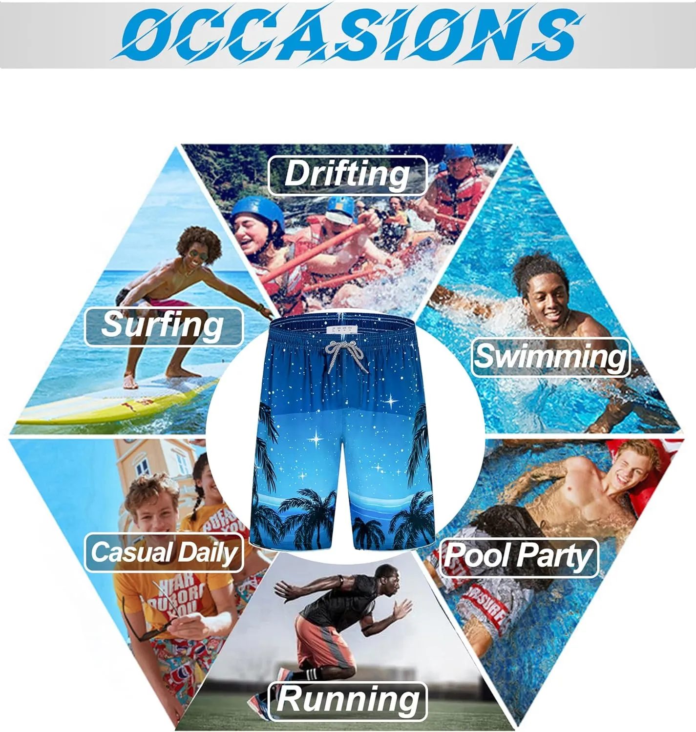 APTRO Men's Swim Trunks 9" Quick Dry Swimsuits Beach Bathing Suits Swim Board Shorts Mesh Liner