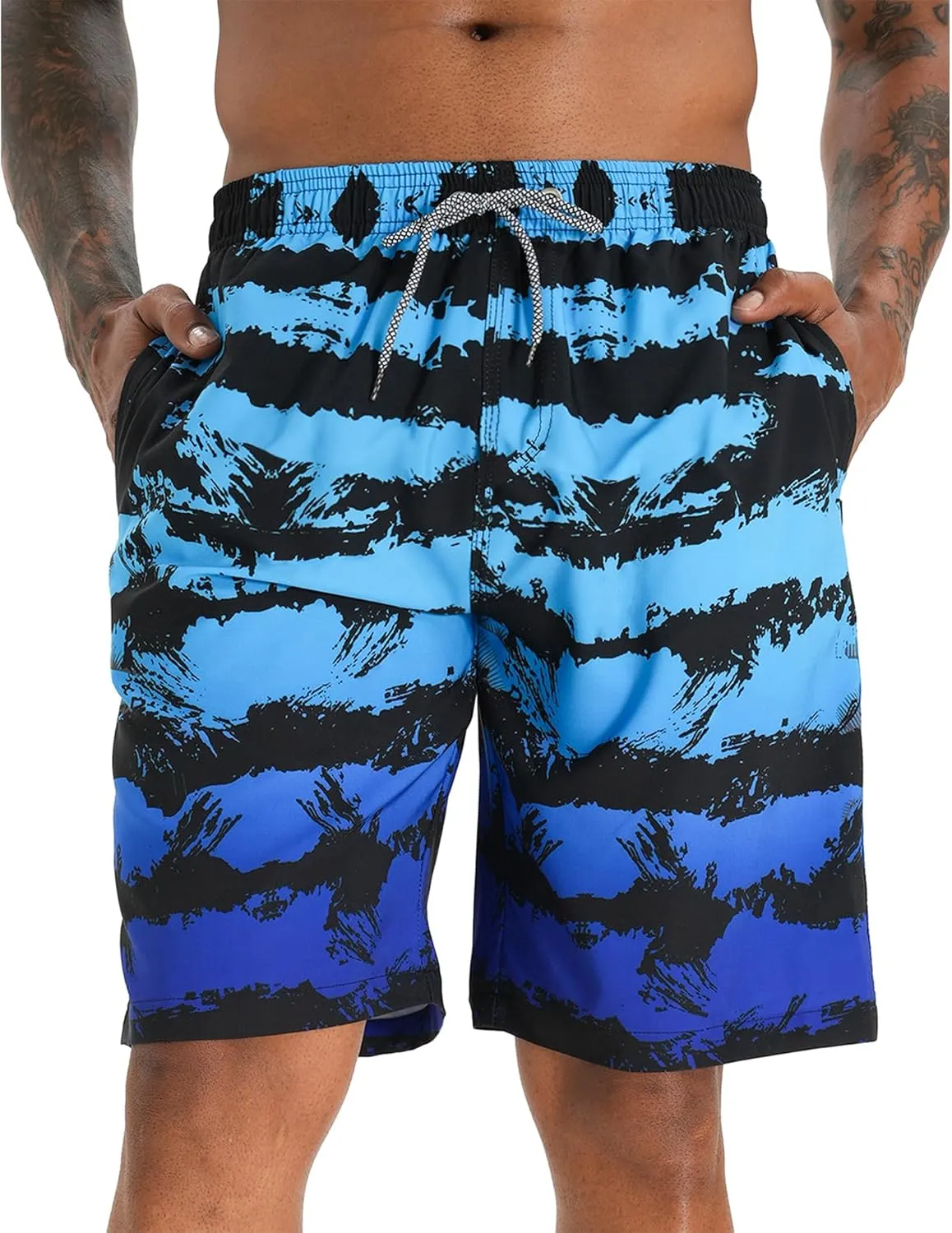 APTRO Men's Swim Trunks 9" Quick Dry Swimsuits Beach Bathing Suits Swim Board Shorts Mesh Liner