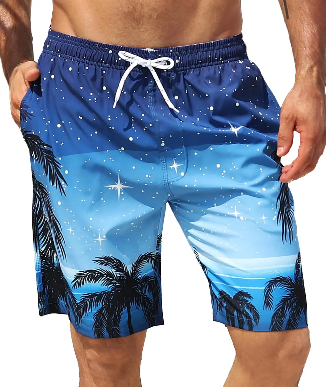 APTRO Men's Swim Trunks 9" Quick Dry Swimsuits Beach Bathing Suits Swim Board Shorts Mesh Liner