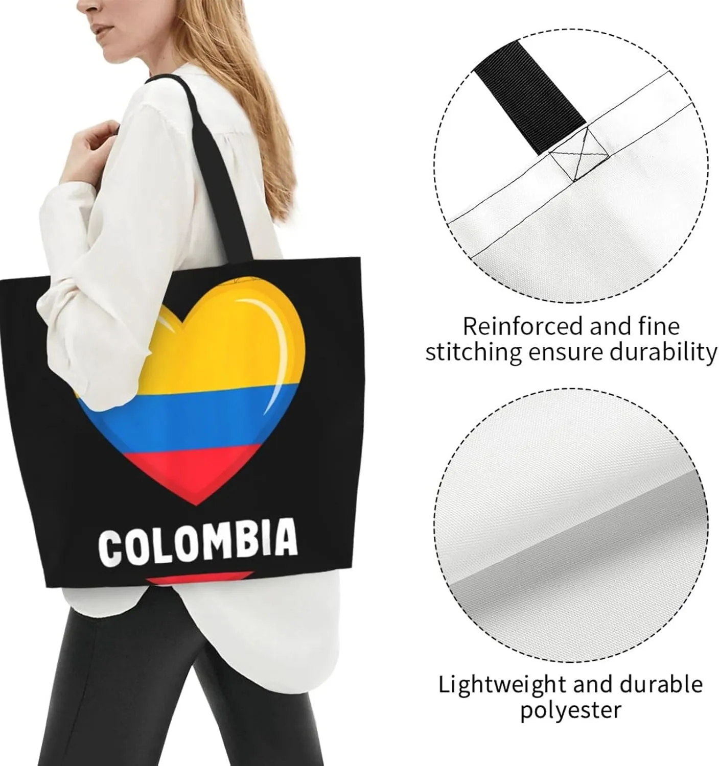 Argentina Flag Women's Tote Bag Large Capacity Single Shoulder Bags Handbag for Shopping Work