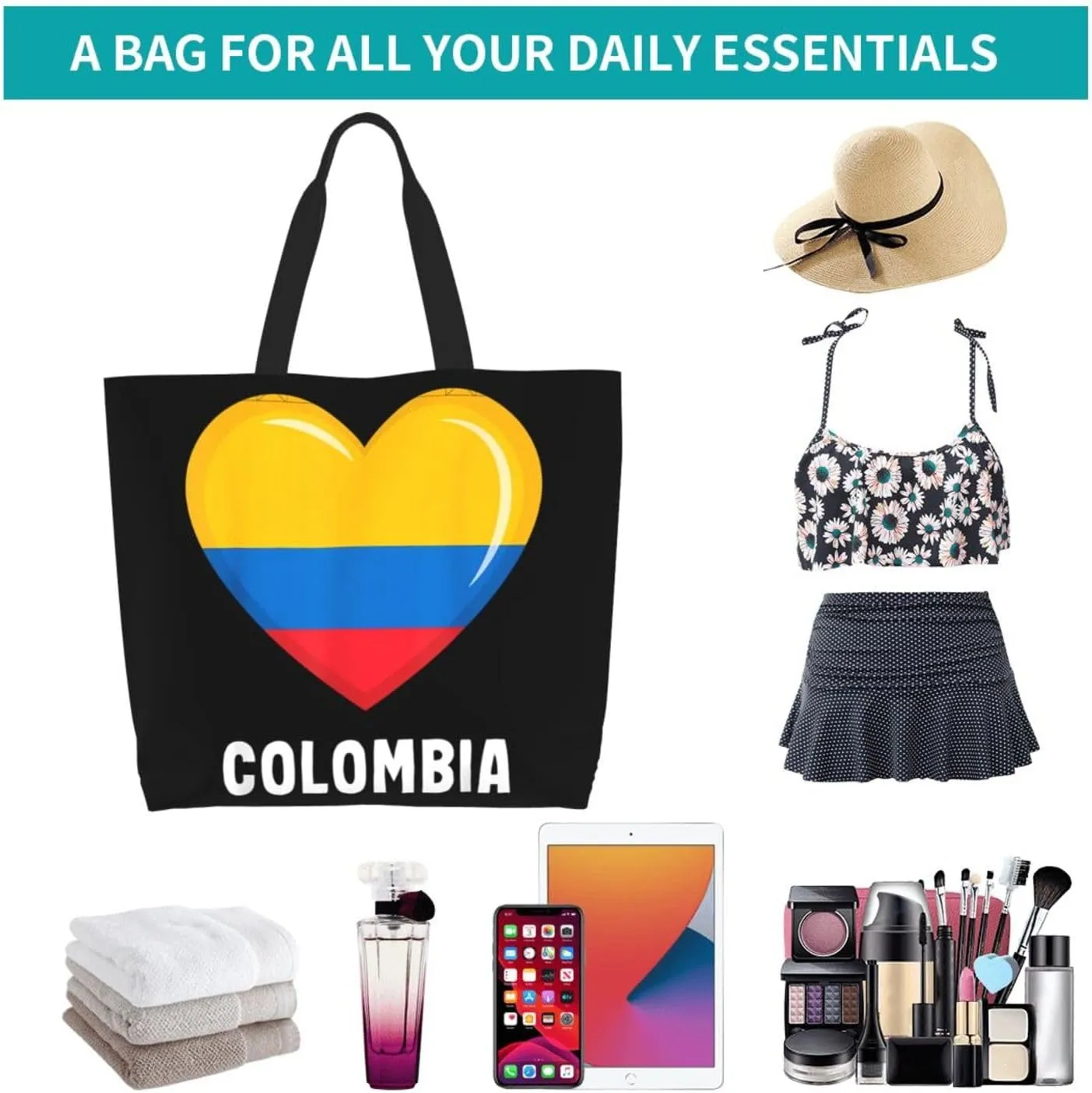 Argentina Flag Women's Tote Bag Large Capacity Single Shoulder Bags Handbag for Shopping Work