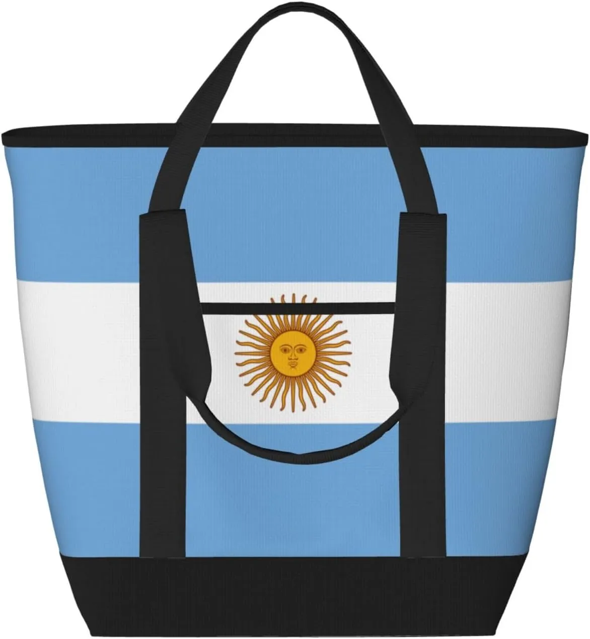 Argentine flag Women's tote bags and reusable women's beach bags are suitable for travel insulation and cooling bags.