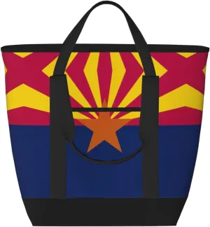 Arizona state flag Women's tote bags and reusable women's beach bags are suitable for travel insulation and cooling bags.
