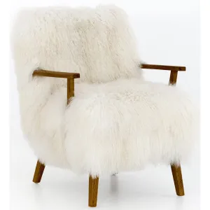 Ashland Armchair, Cream/Drifted Oak