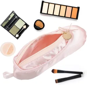 Ballet Shoe Makeup Bag,Ballerina Slipper Make up Pouch Bag,pink Portable Bow Make up Bags Small Cosmetic Bag Mini Makeup Bag Dance Bag for Girls