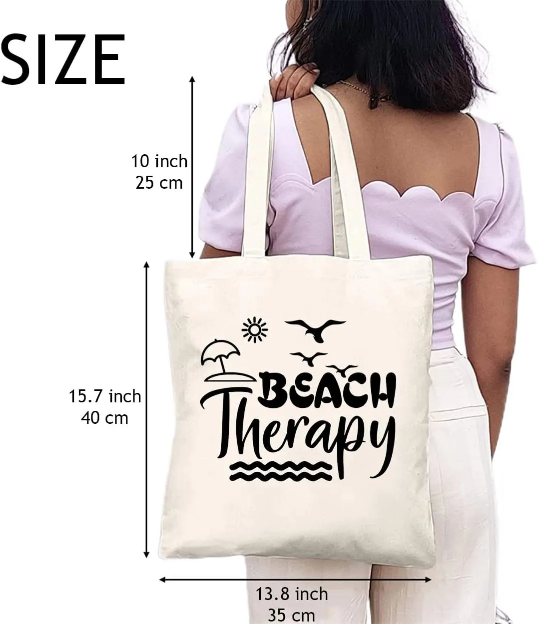 Beach Tote for Hawaii Trip Girls Trip Canvas Tote Bag for Women Reusable Grocery Bags for Beach Vacation