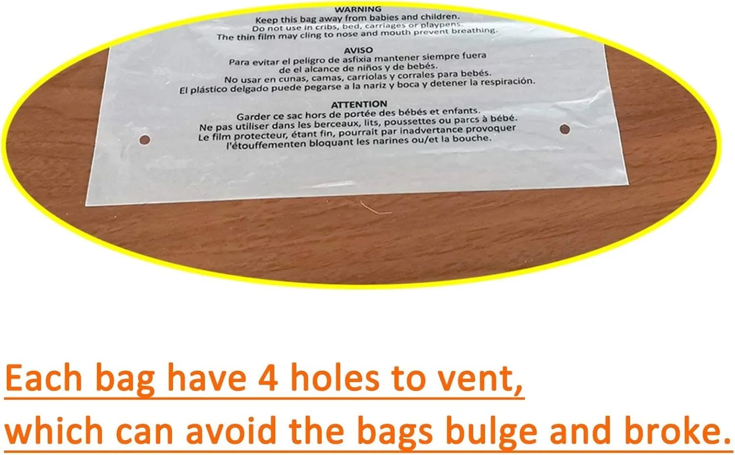 Belinlen 200 Count 12x18 Inch Self Seal Clear Poly Bags with Suffocation Warning for Packaging Clothing, T Shirts, Decorative Wrappers and More with Permanent Adhesive(1.5mil)