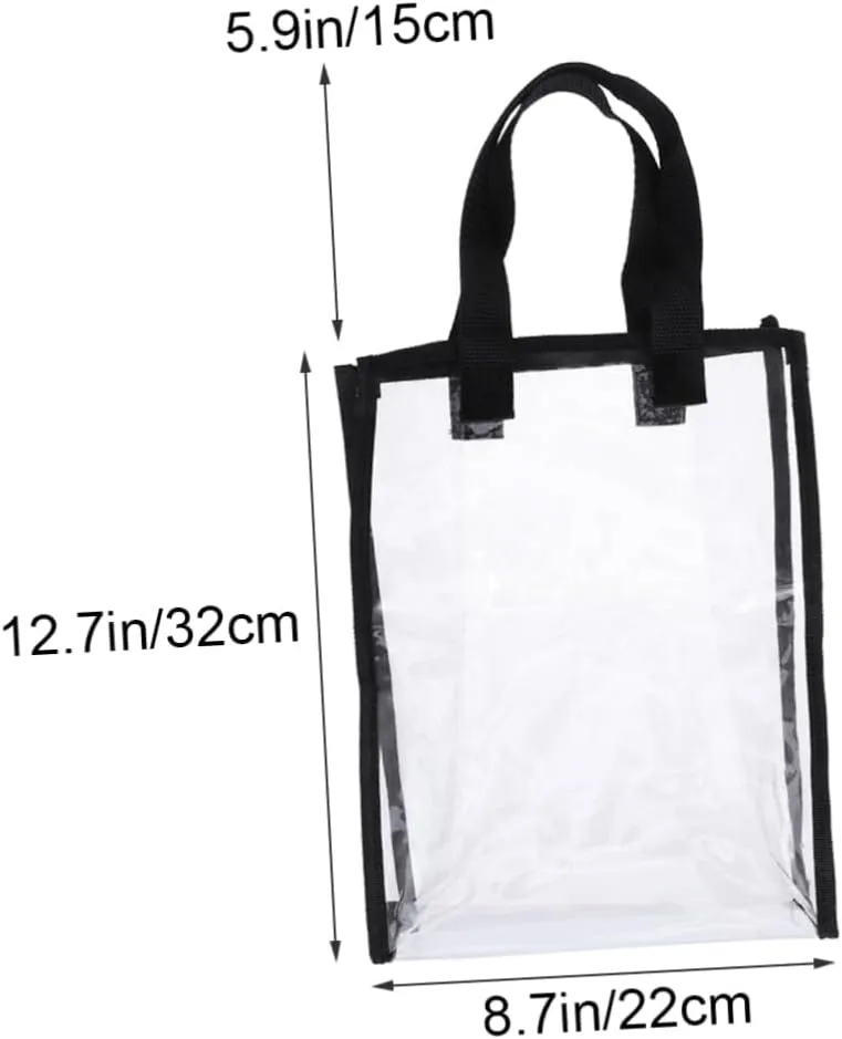 BESPORTBLE Clear Tote Bag for Women Spacious Transparent Handbag Stylish Shoulder Bag for Shopping and Work for