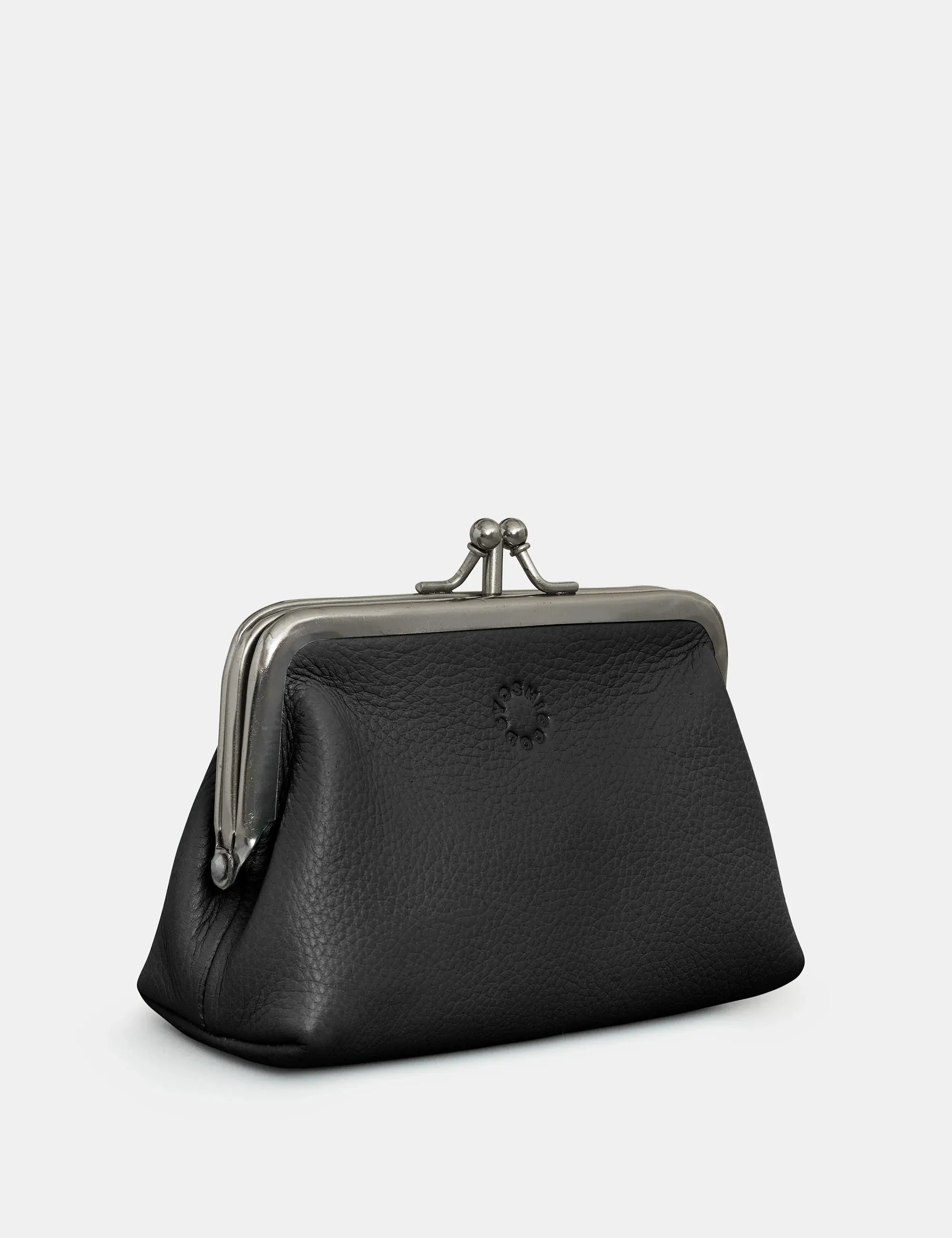 Black Aubrey Triple Frame Purse