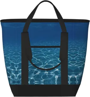 Blue Deep Ocean Women's tote bags and reusable women's beach bags are suitable for travel insulation and cooling bags.