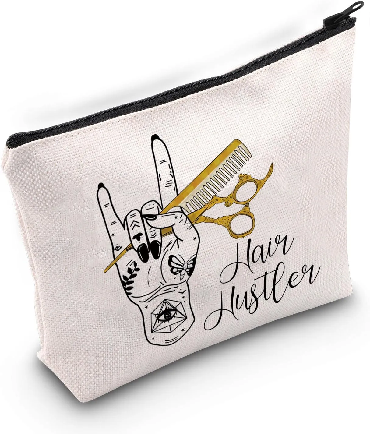 BLUPARK Hair Hustler Tote Hair Stylist Tote Bag Cosmetologist Gift Hairdresser Gift Beautician Shopping Bag Hairstylist Gift