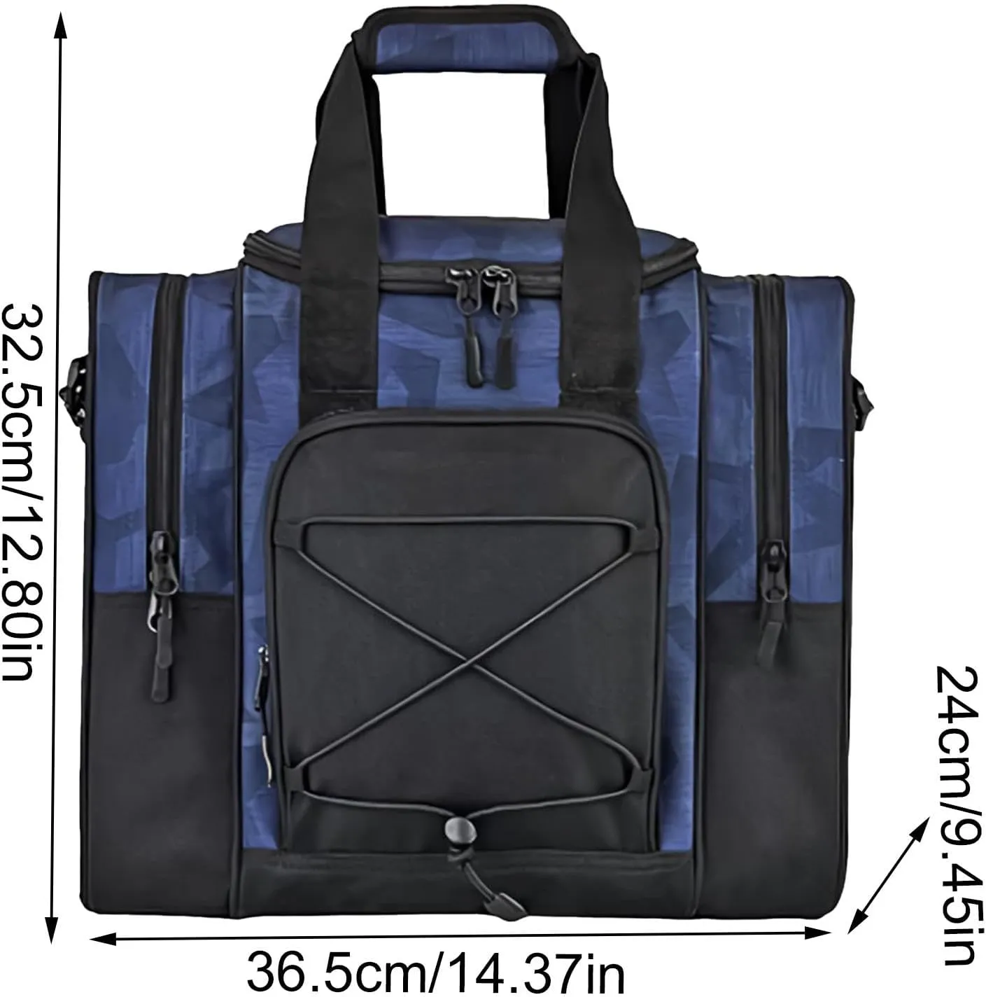 Bowling Bags - Bowling Ball Tote Bag For 1 Ball - Multifunctional Handbag With Adjustable Belt Padded Compartment Fits Bowling Ball Shoes For Women Men Bowling Tote Bag Single Ball Bag