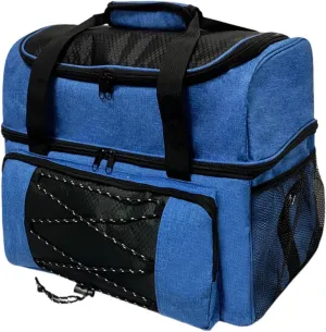 Bowling Ball Bag with Shoe Compartment Multipurpose Large Capacity Bowling Bag for 2 Balls Bowling Storage Bag for Travel Gym