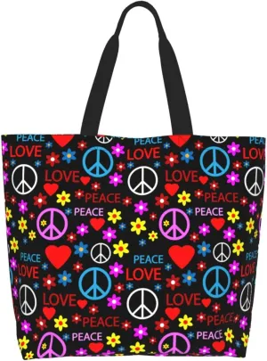 Bright Mushrooms Women's Tote Bag Large Capacity Single Shoulder Bags Handbag for Shopping Work