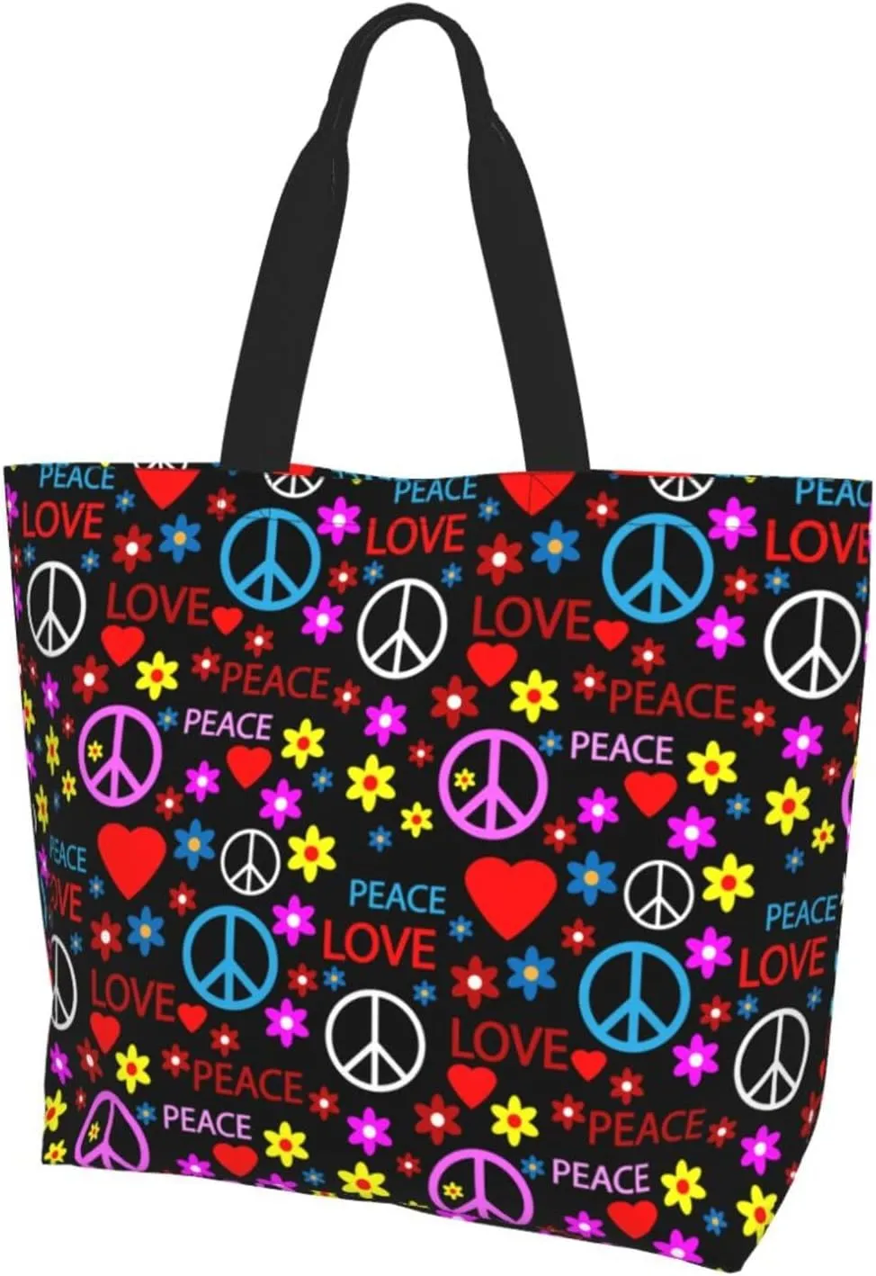 Bright Mushrooms Women's Tote Bag Large Capacity Single Shoulder Bags Handbag for Shopping Work