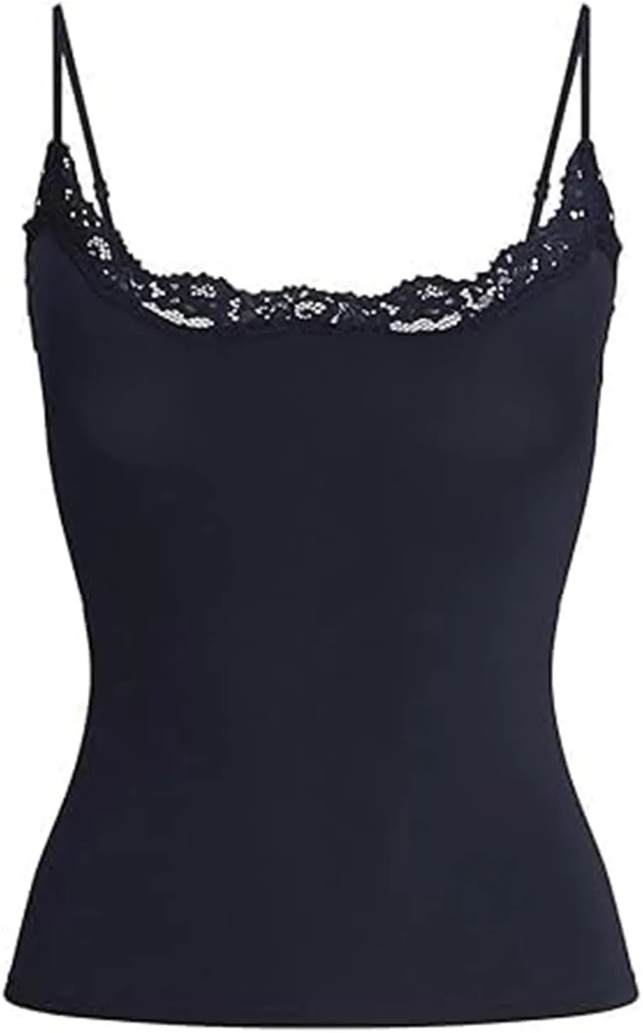 Camisole Tops for Women,Square Neck Lace Tank Tops Adjustable Spaghetti Straps Sleeveless Summer Outdoor Undershirt