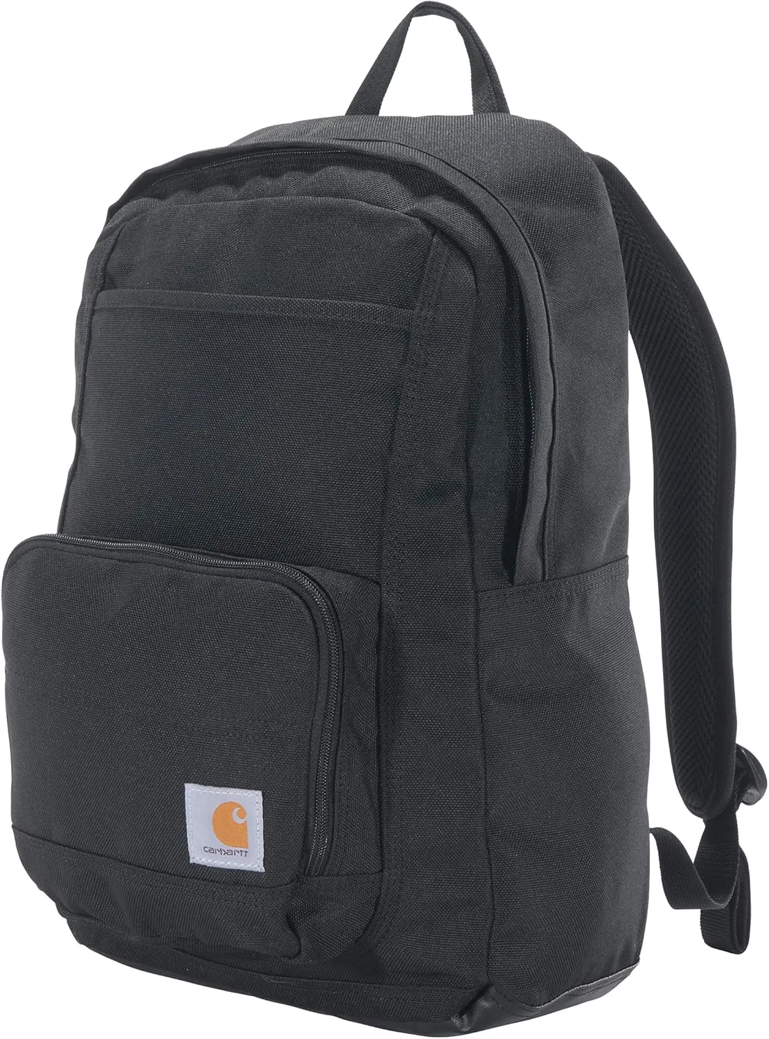 Carhartt 23L Single-Compartment Backpack, Durable Pack with Laptop Sleeve and Duravax Abrasion Resistant Base, Black, One Size