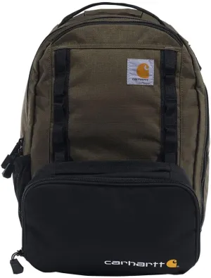 Carhartt Cargo Series 20L Daypack   3 Can Cooler, Durable Backpack with Detachable Insulated Lunch Box, Tarmac