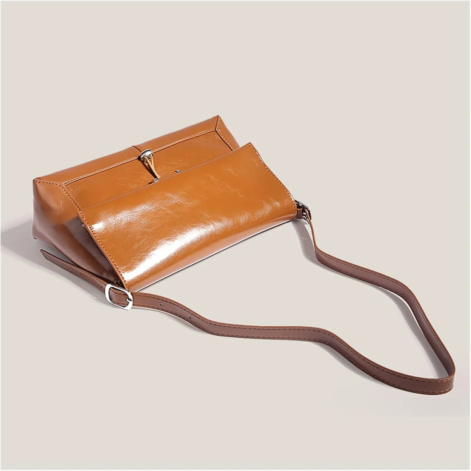 Casual Quality Shoulder Bag For Women Messenger Bag Crossbody Bags For Women Handbags Square Shopper Tote Bag(Coffee)