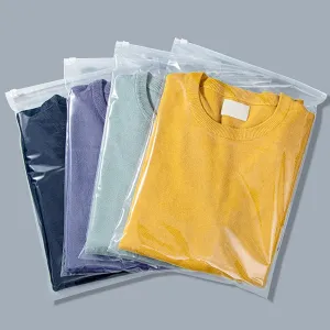 Clear Zipper Bags Resealable for Clothes, 3 Mil Thick 9x12 inch Large Plastic Mailers Travel for Clothing, 100 Pcs Self Seal Apparel Poly Bags for Sweaters, Jeans Shipping