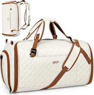 Convertible Garment Bags for Travel - Carry on Garment Duffle Bag with Backpack Straps for Men Women, 4 in 1 Large Travel Duffel Bags with Shoes Compartment Hanging Suit Dress Weekender Bag
