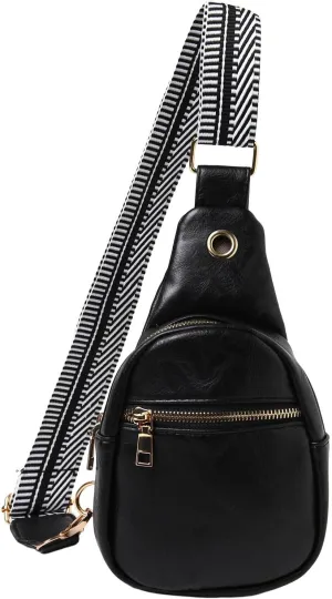 Crossbody Bags for Women Fashion Chest Bag Soft Leather Texture Crossbody Bag Large Capacity Simple Retro