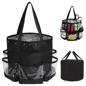 CUBETASTIC 2-Piece Hairstylist Travel Bag Set: Large Capacity, Heat Resistant, Professional Makeup & Waterproof Shower Bag