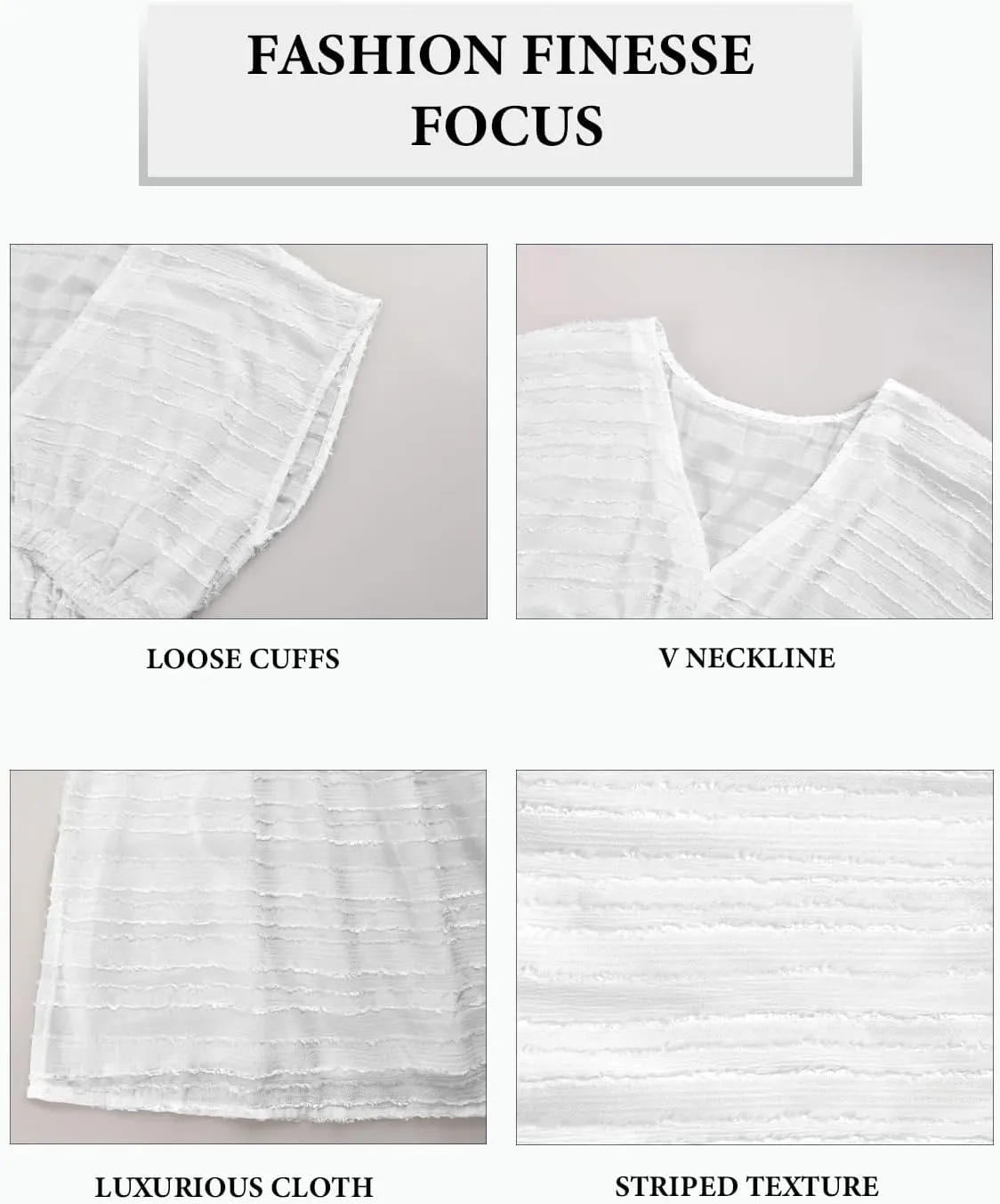 CUPSHE Women's Swim Cover Up Dress V Neck Textured Striped Short Sleeve Cover Ups Casual Beach Summer