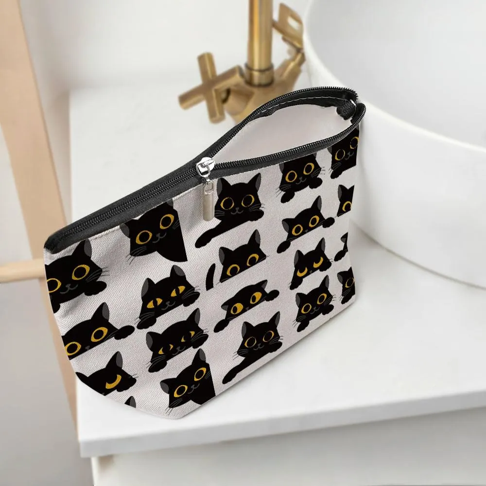 Cute Cat Mom Gifts, Makeup Bag, Funny Cosmetic Bag Cat Gifts for Women, Cats Lover Gift for Sister Girls Bestie Birthday Nurse Mothers Day Friendship Travel Toiletry Bags